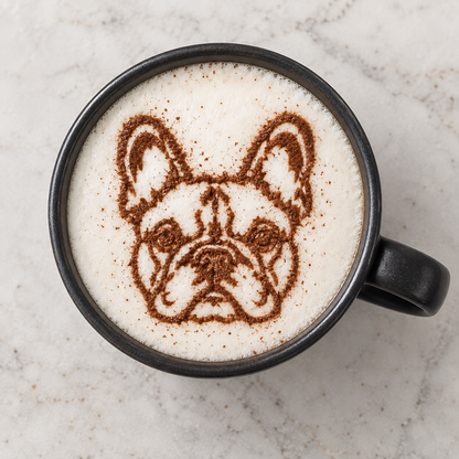 BrewPrint used on a cappuccino