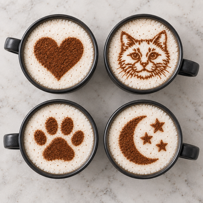Example coffee stencil design